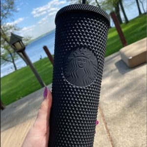 Matte black studded Starbucks tumbler second release Venti size